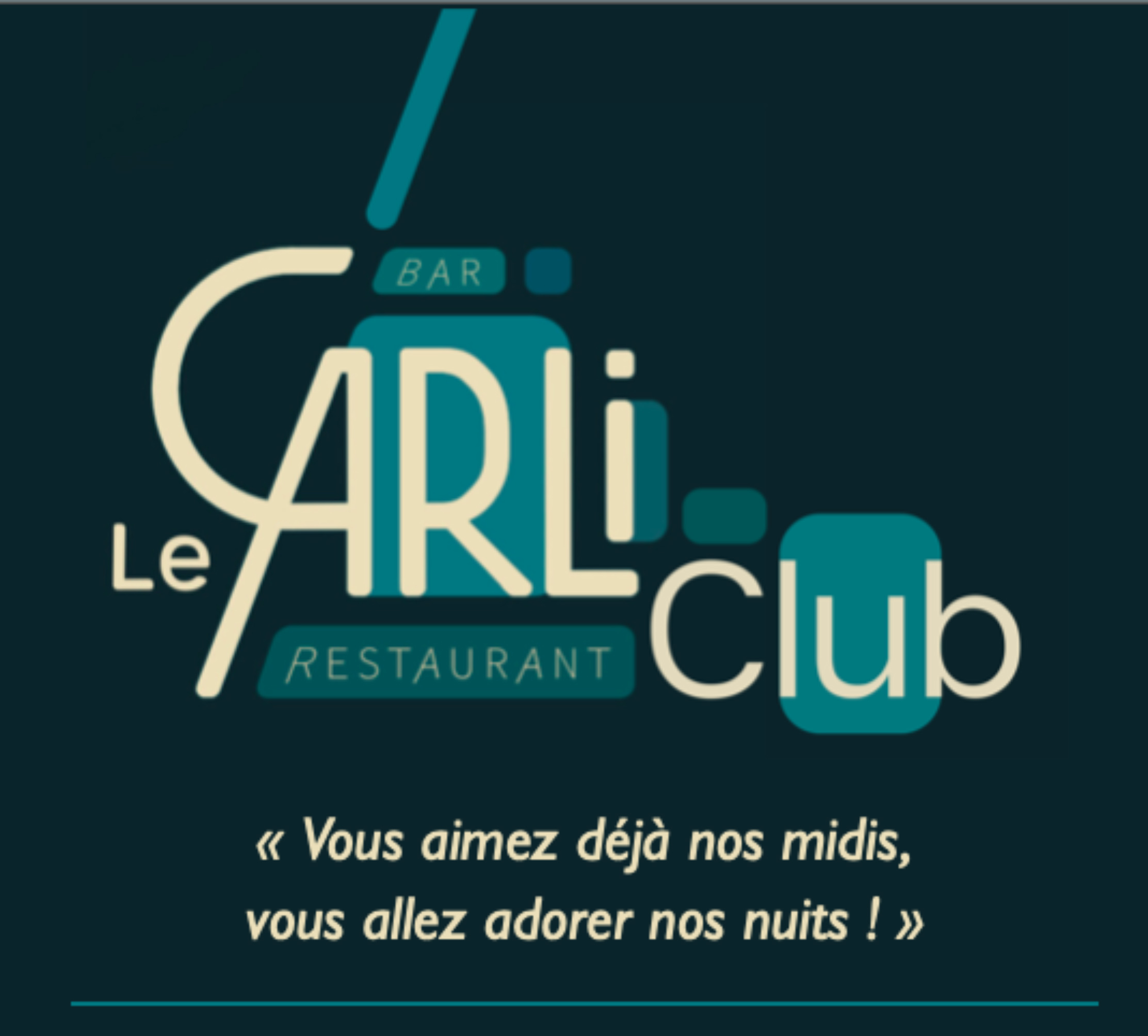 Carli Club logo pdf avec slogan